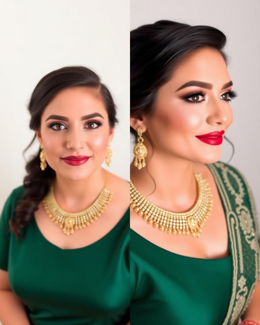 Bride transformation — after