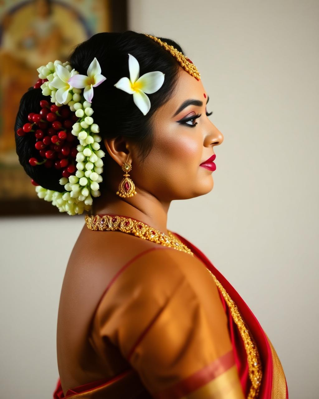 South Indian traditional bridal look